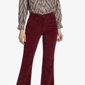 NWT's Veronica Beard Carson High Rise Red Corduroy Pants